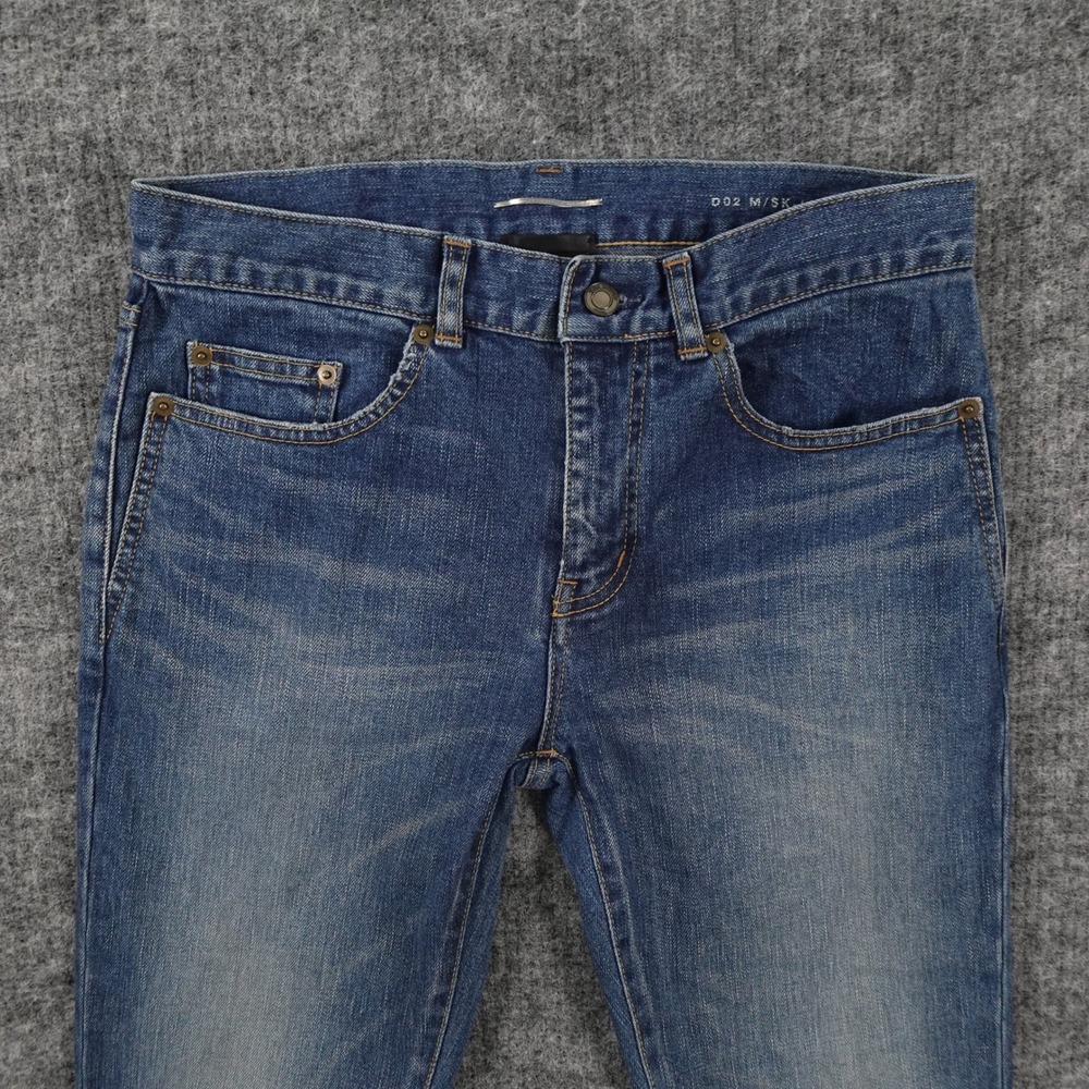 Saint Laurent Paris D02 M/SK-LW Skinny Jeans Men's 29 Made in Japan Blue Denim - Picture 3 of 13